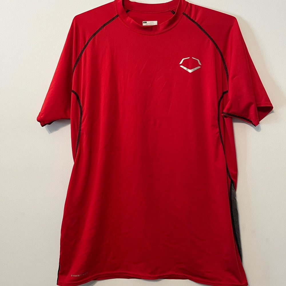 Evoshield Swag Tech Red Short Sleeve Dry Fit Shirt